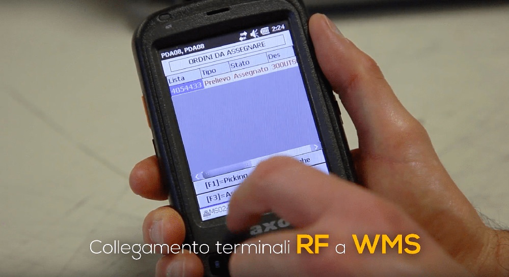 Collegamento terminali RF a WMS